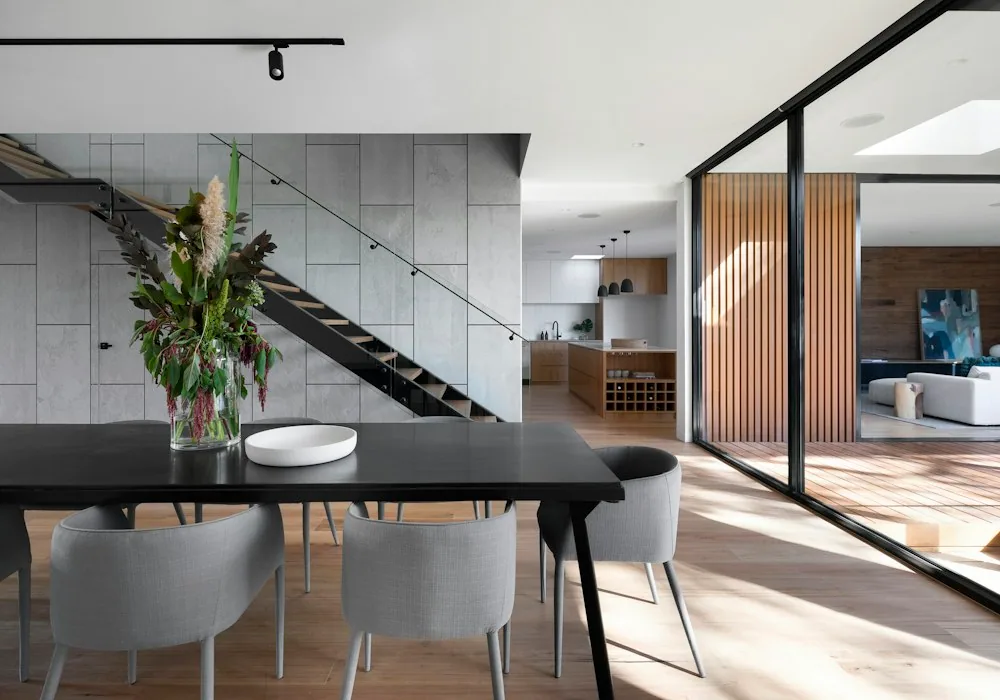 A bright, modern home interior